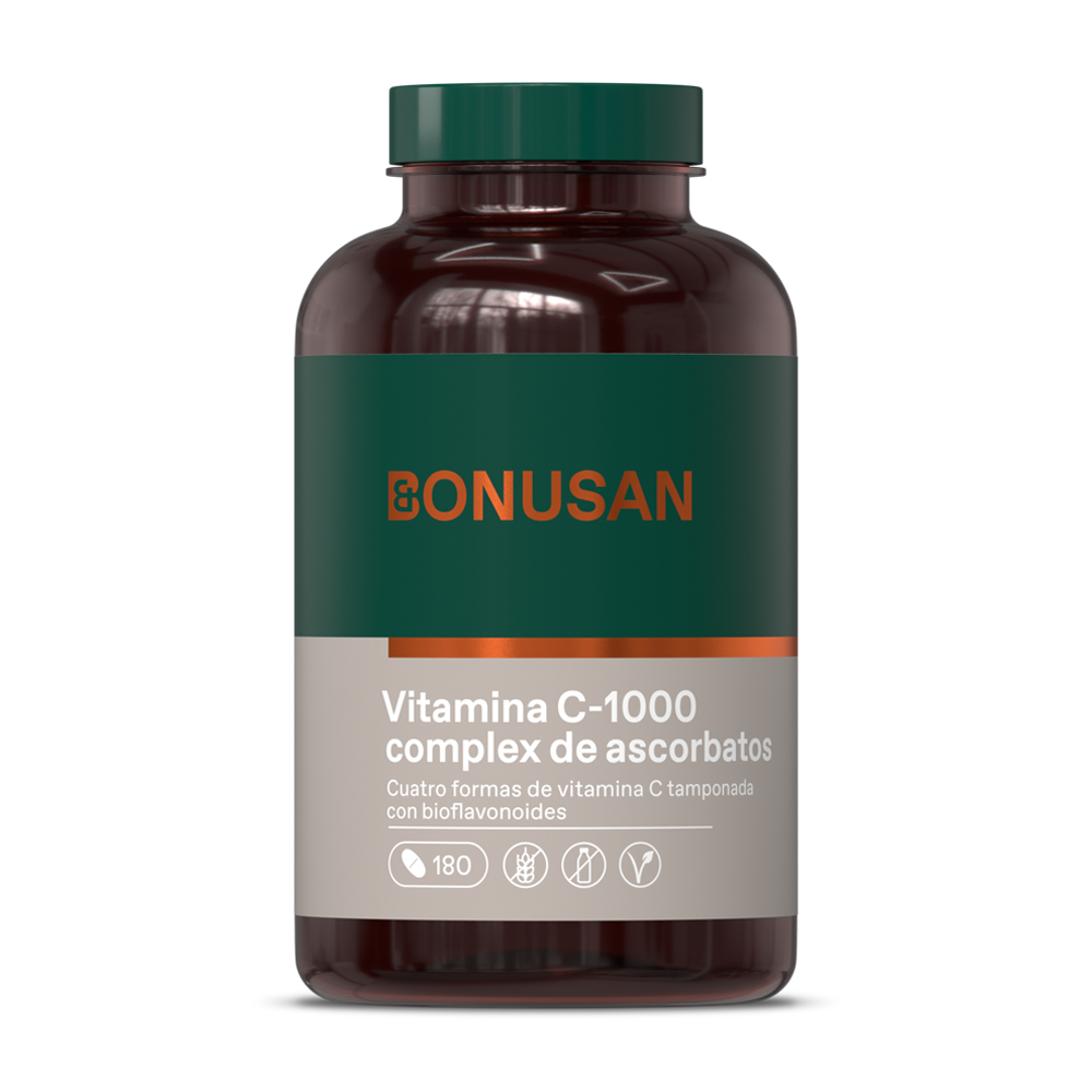 Bonusan Vitamina C-1000 Complejo De Ascorbatos 180 Comprimidos