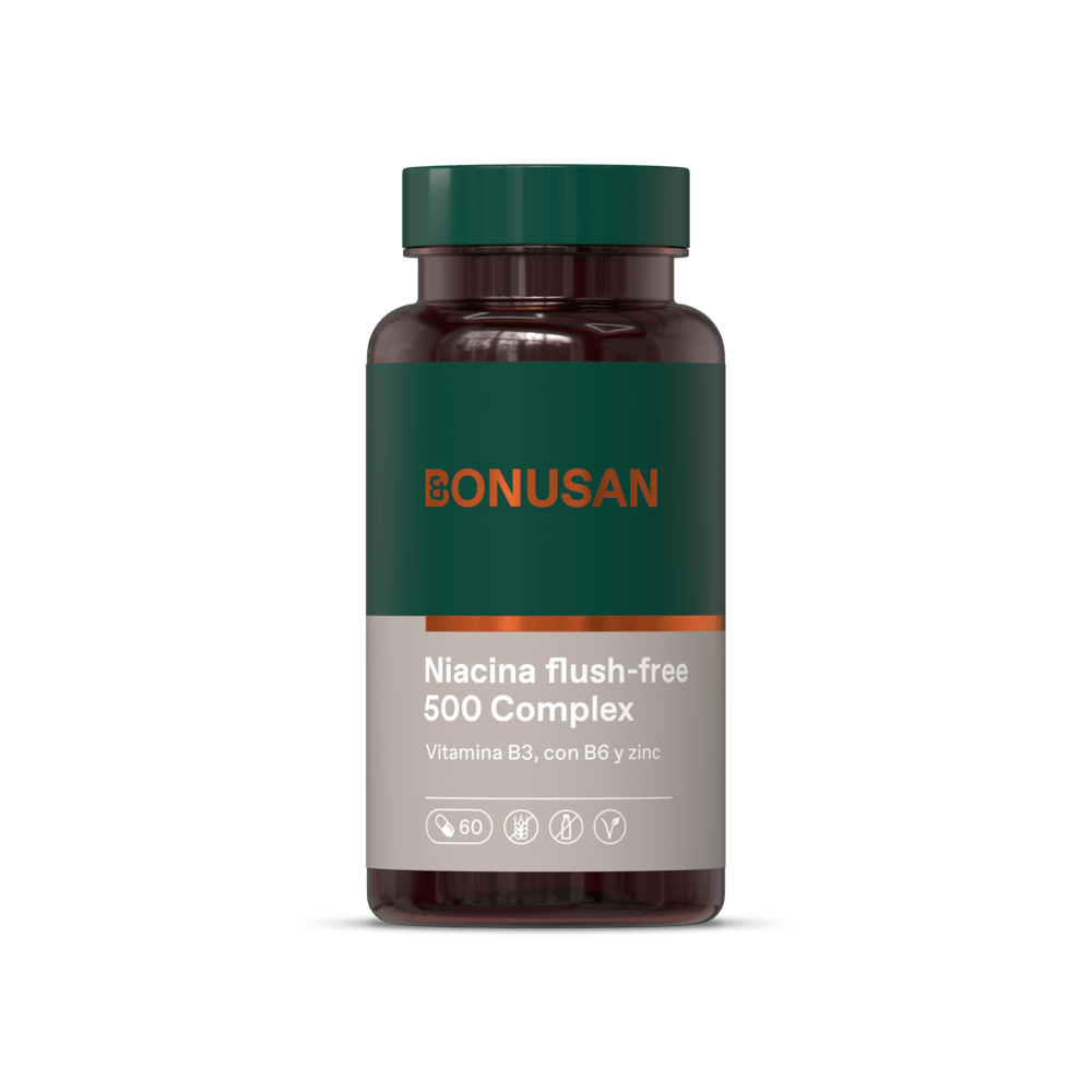 Bonusan Niacina senza lavaggio 500 Mg Plus 60 capsule