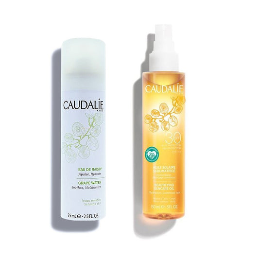 CAUDALIE Pack Aceite Solar Embellecedor SPF30 + Agua de Uva-1