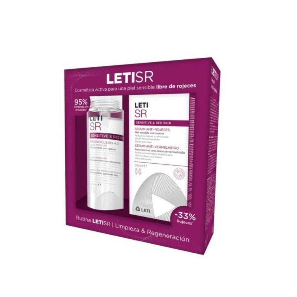LETI SR Cofre Sérum Anti-rojeces 30 ml + Agua Micelar 200 ml-1