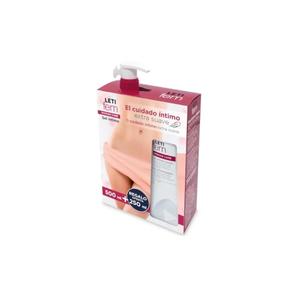 LETIFEM Woman Gel Íntimo Diario 500 ml + 250 ml REGALO-1