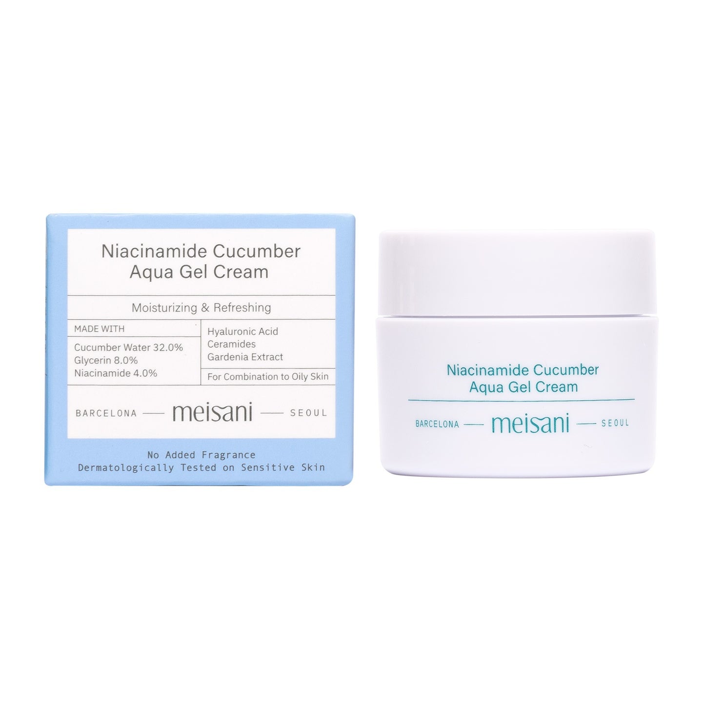 Meisani Niacinamide Cucumber Aqua Gel Cream 15 ml-2