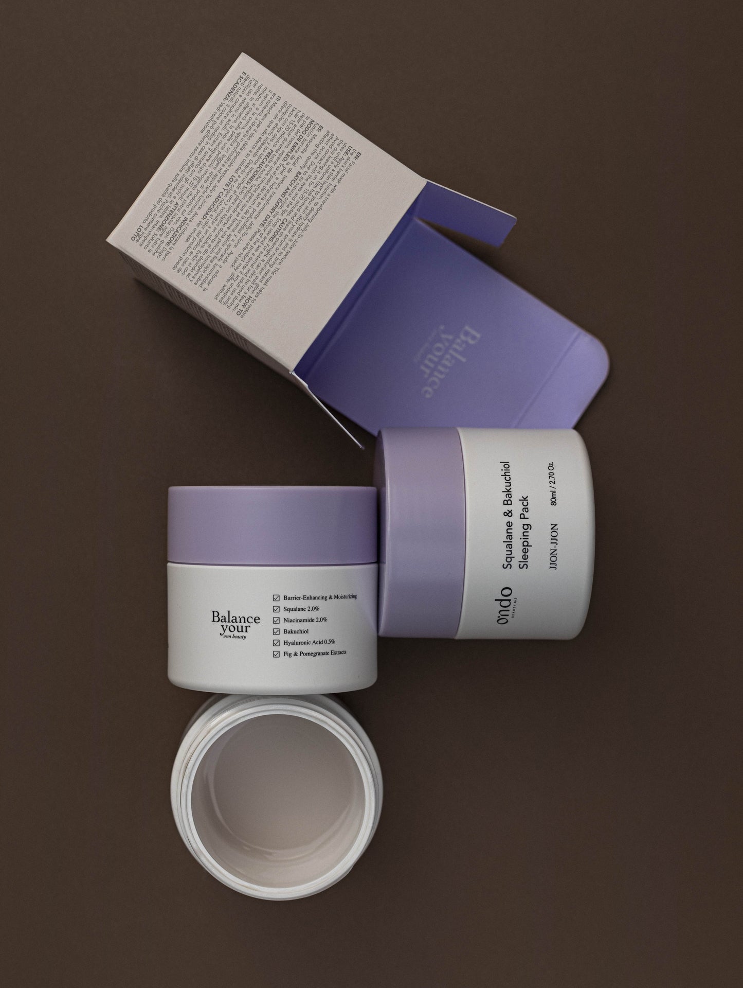 Ondo Beauty 36.5 Squalane & Bakuchiol Sleeping Pack Jjon-Jjon 80 ml-5