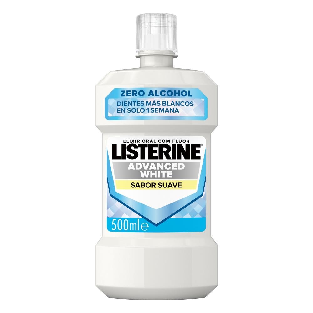 LISTERINE Advanced White Enjuague Bucal Sabor Suave 500ml-1