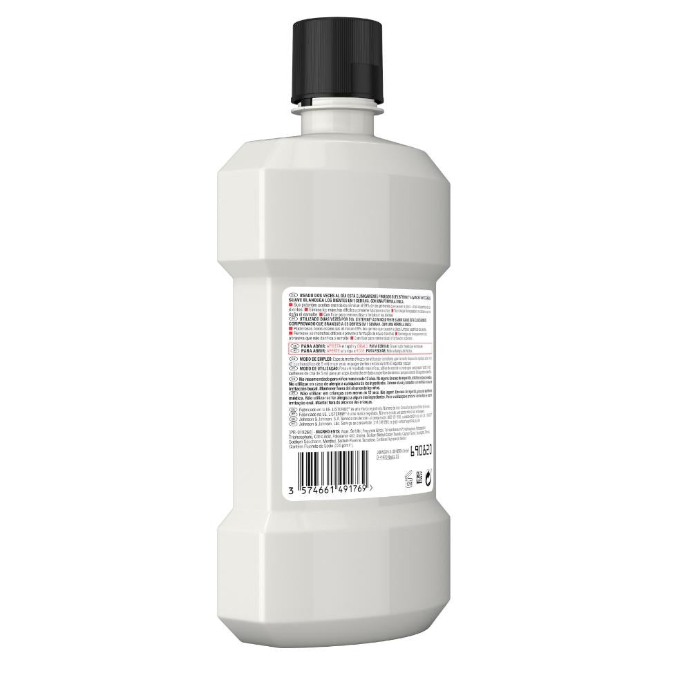 LISTERINE Advanced White Enjuague Bucal Sabor Suave 500ml-11