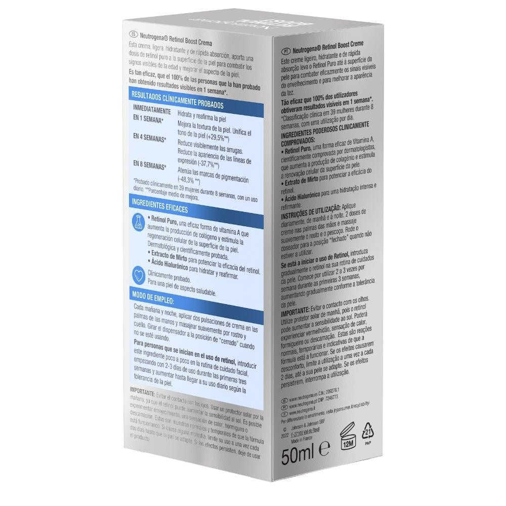 NEUTROGENA Retinol Boost Crema Facial 0,1% Retinol Puro 50ml-17
