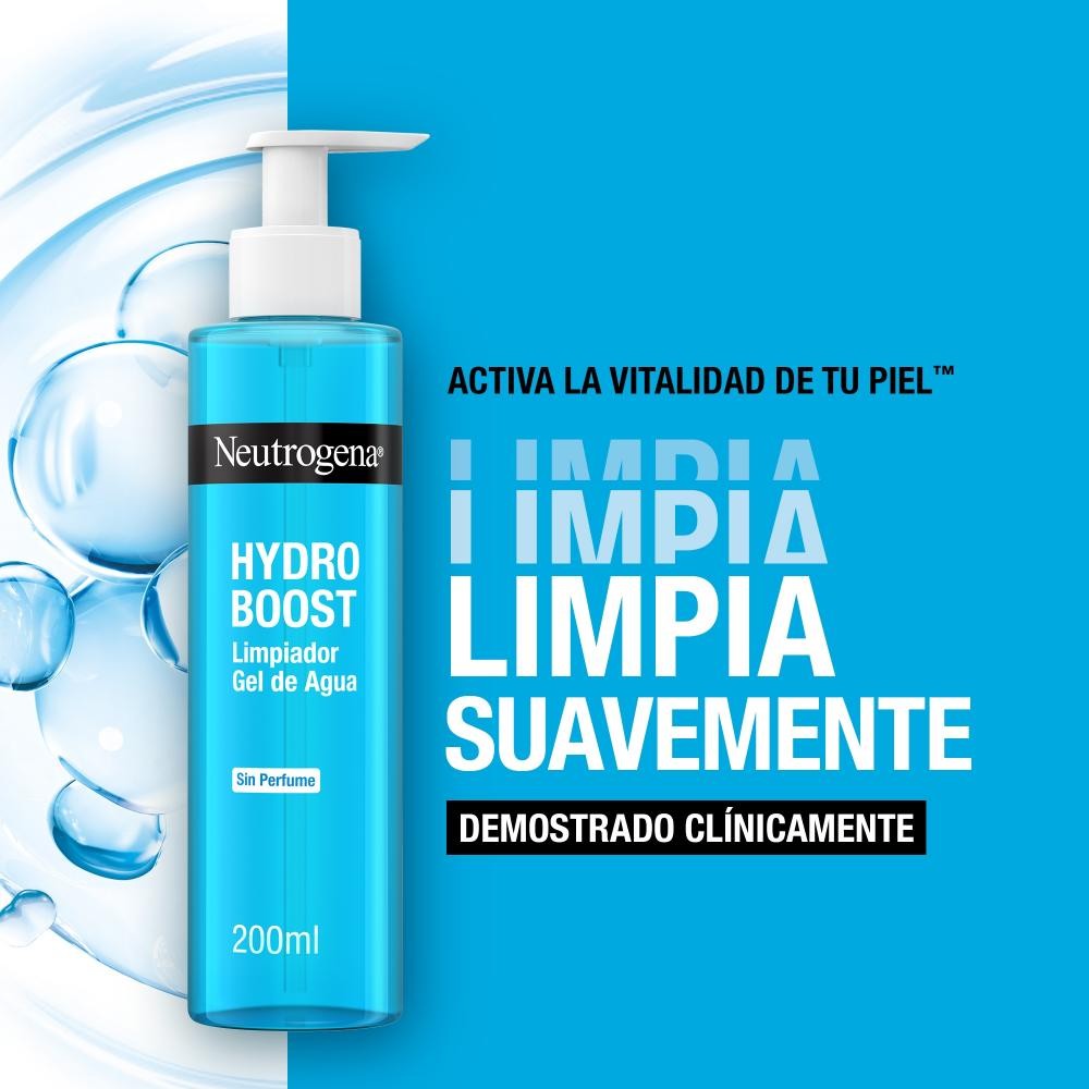 NEUTROGENA Hydro Boost Limpiador Gel de Agua 200ml-2