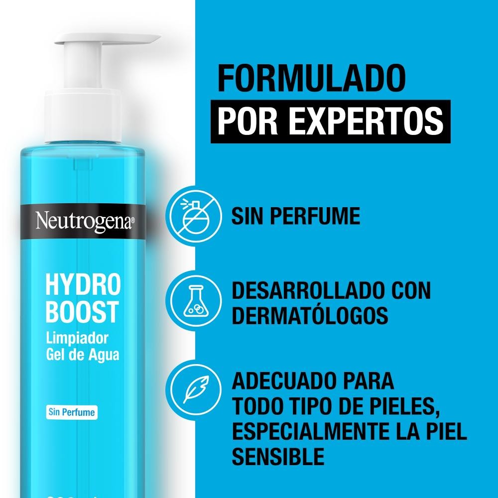 NEUTROGENA Hydro Boost Limpiador Gel de Agua 200ml-4