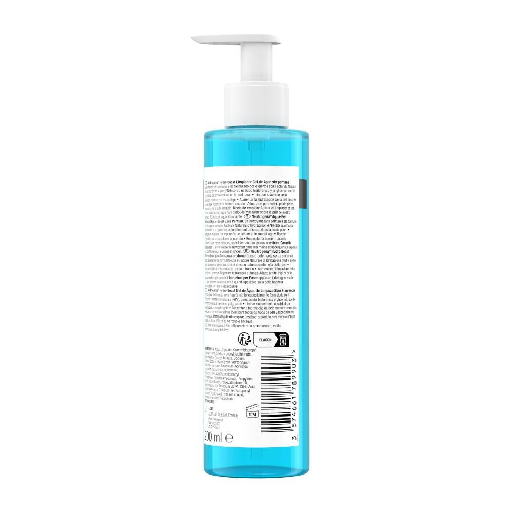 NEUTROGENA Hydro Boost Limpiador Gel de Agua 200ml-6