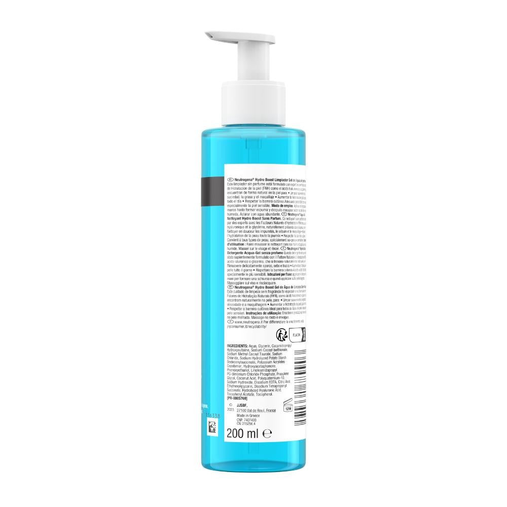 NEUTROGENA Hydro Boost Limpiador Gel de Agua 200ml-7