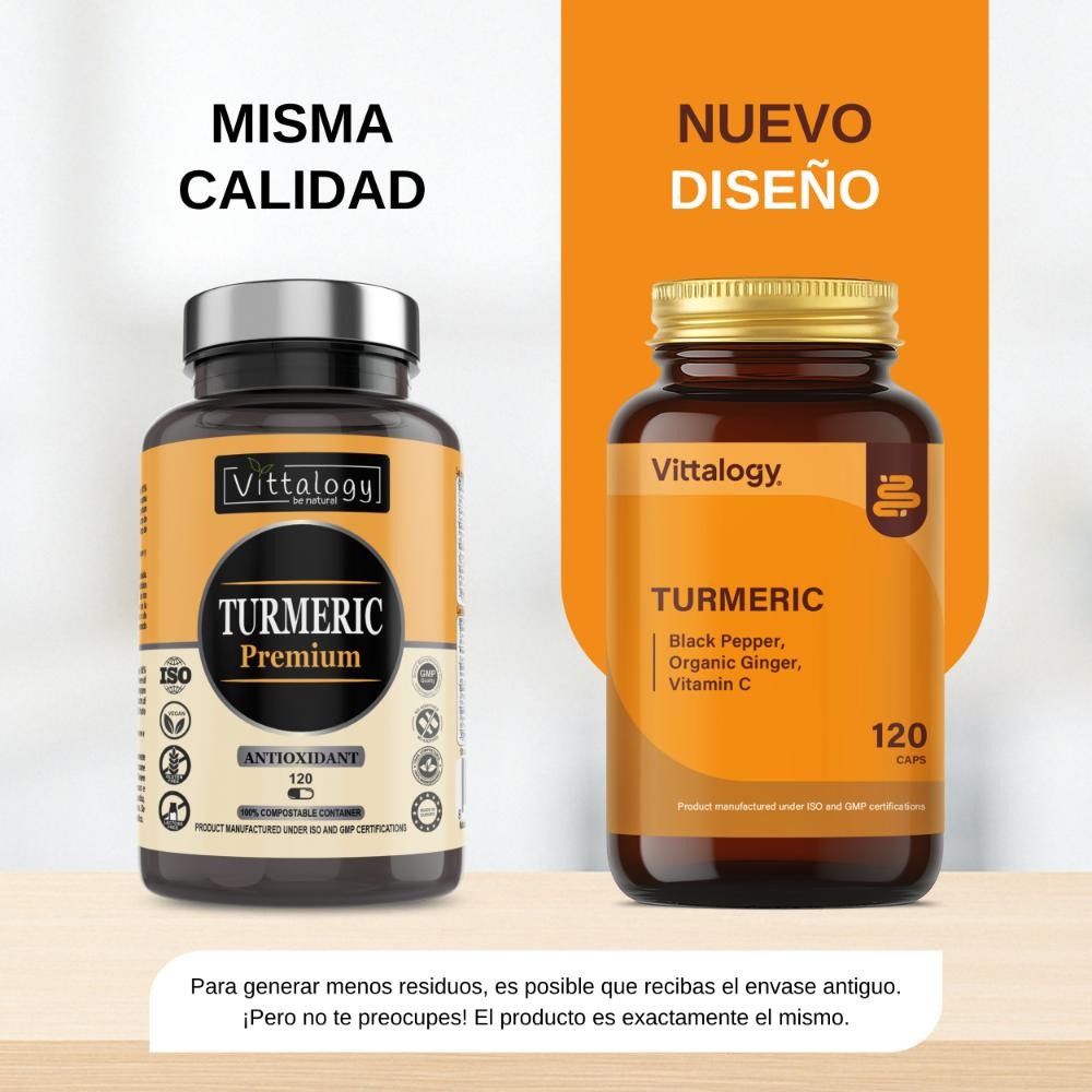 Vittalogy Cúrcuma Turmeric 120 Cápsulas-3