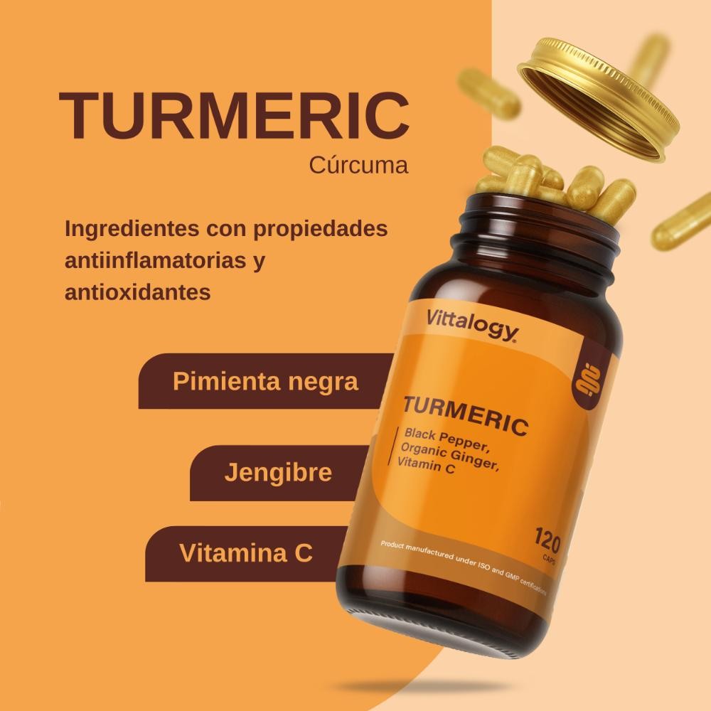 Vittalogy Cúrcuma Turmeric 120 Cápsulas-5