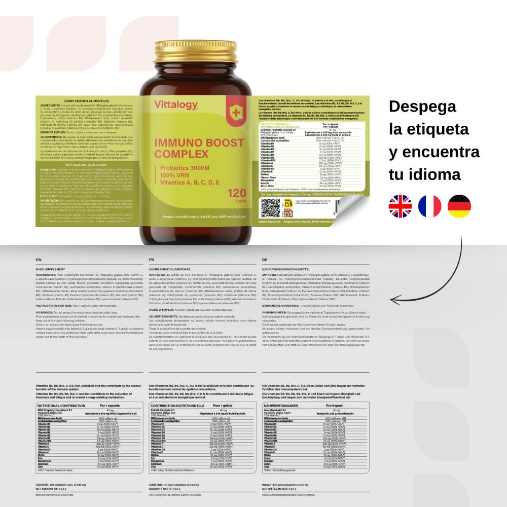 Vittalogy Immuno Boost Complex 2x120 Cápsulas【PACK AHORRO】-7