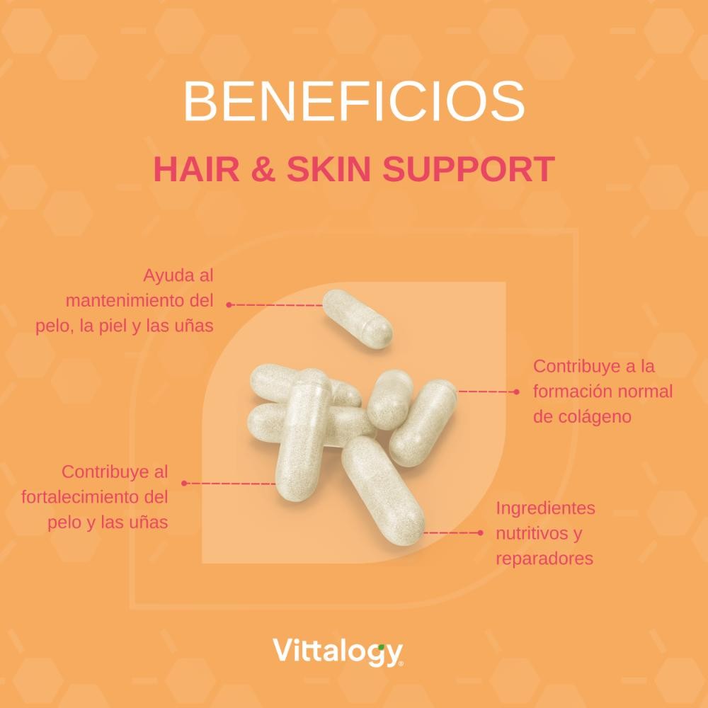 Vittalogy Hair & Skin Support 2x120 Cápsulas【PACK AHORRO】-4