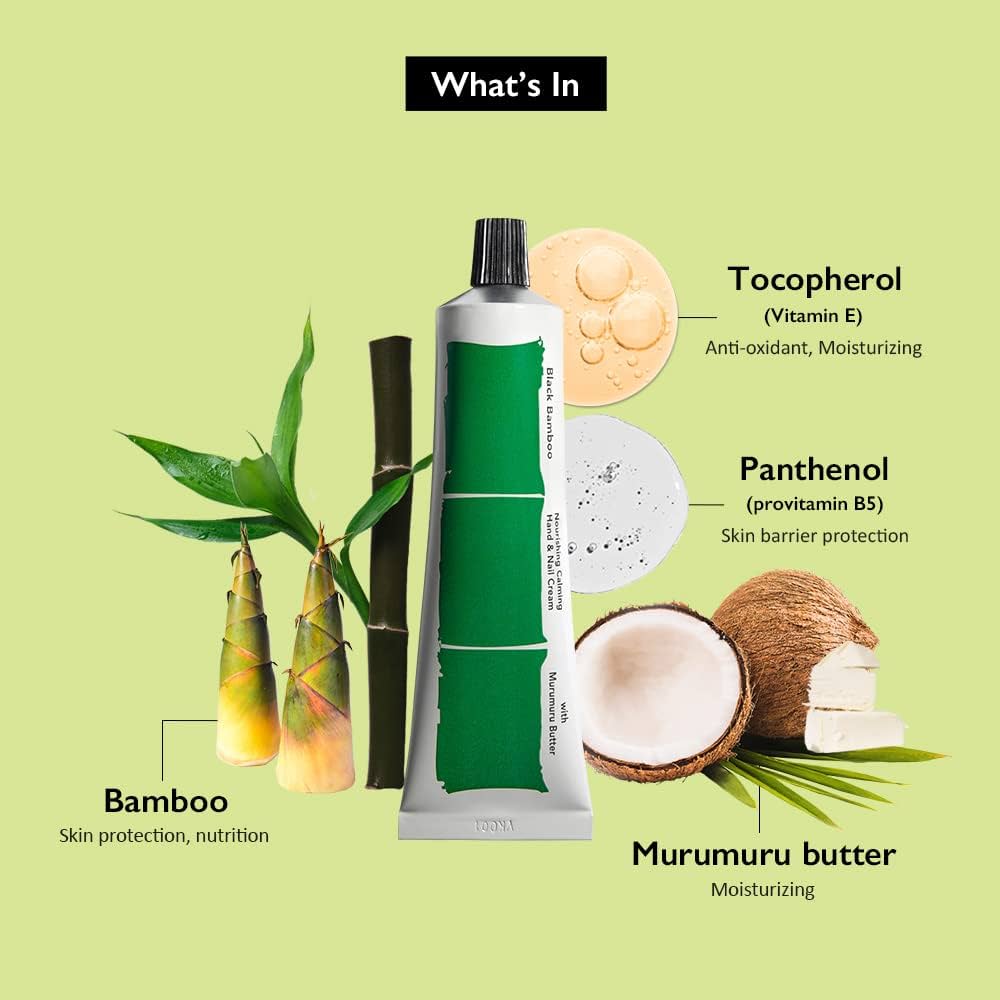 Haruharu Wonder Black Bamboo Nourishing Calming Hand & Nail Cream 50ml - 3