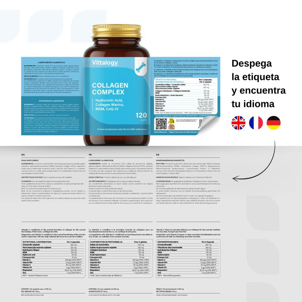 Vittalogy Collagen Complex 3x120 Comprimidos【PACK AHORRO】-4