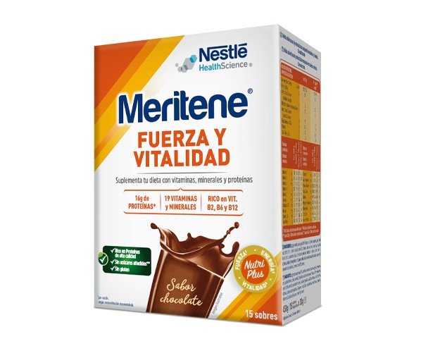 MERITENE batidos sabor chocolate 15 sobres-1