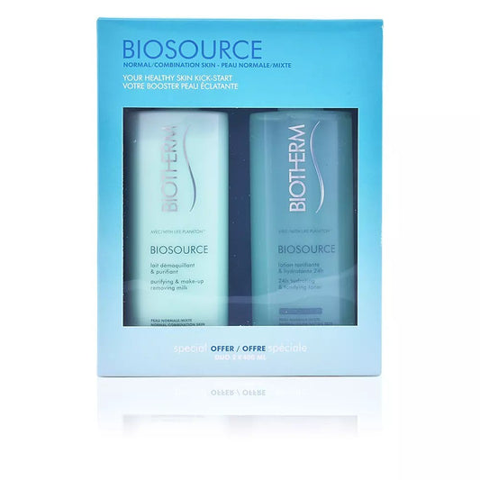 Biotherm Biosource Duo Set de limpieza facial 2 uds. 400ml-1