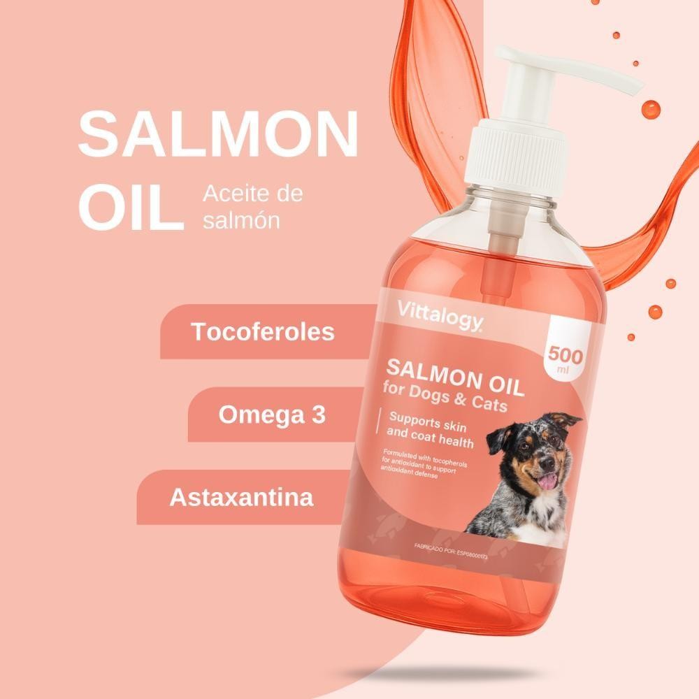 Vittalogy Aceite de Salmón para Perros y Gatos Triplo 3x500ml-6