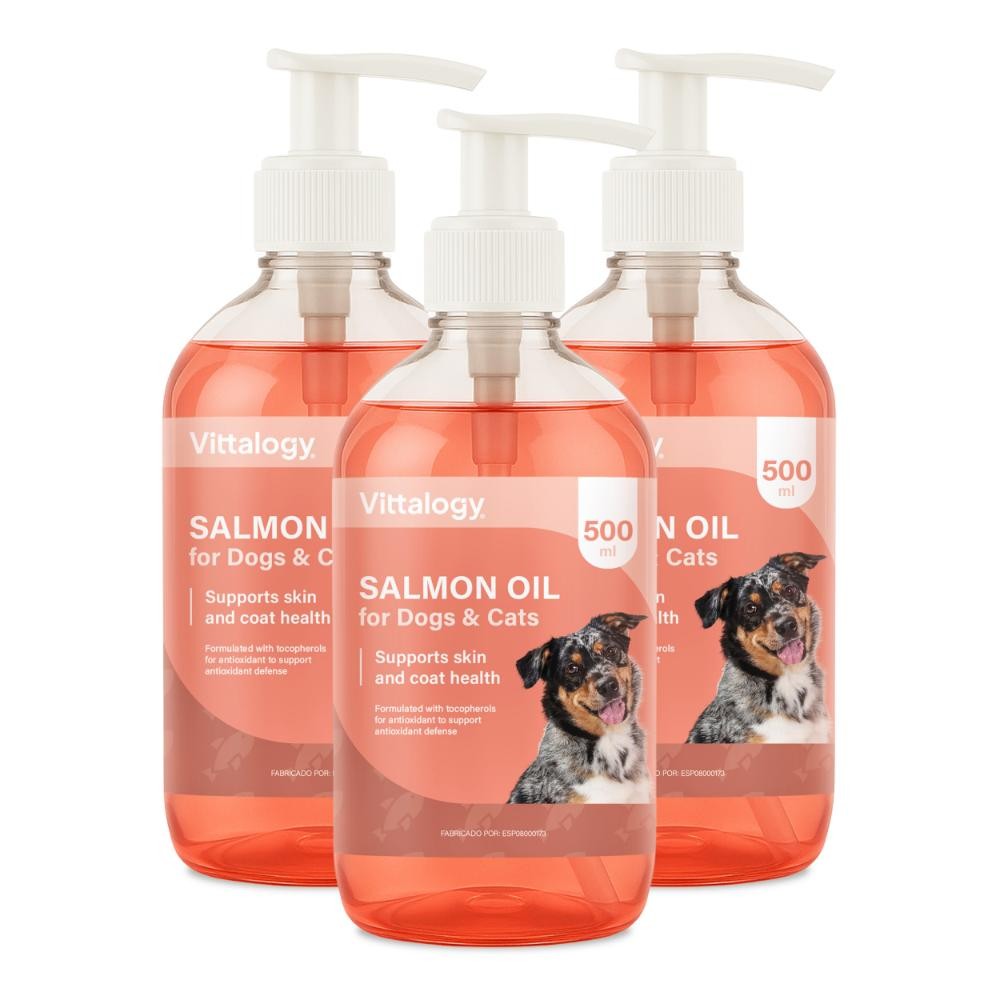 Vittalogy Aceite de Salmón para Perros y Gatos Triplo 3x500ml-1