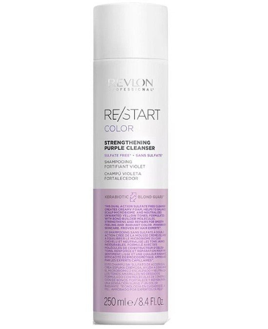 Revlon Restart Strengthening Purple Cleanser Champú 250ml-4