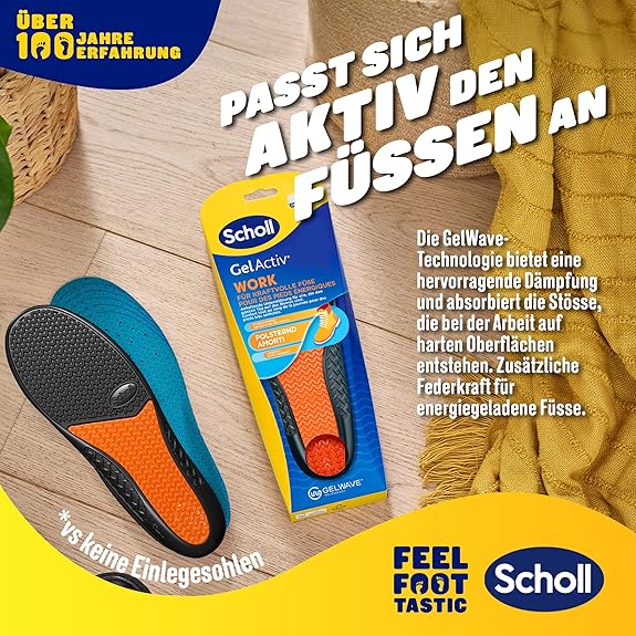 SCHOLL Professional Gel Activ Einlegesohle für Herren Gr. 40 – 46,5