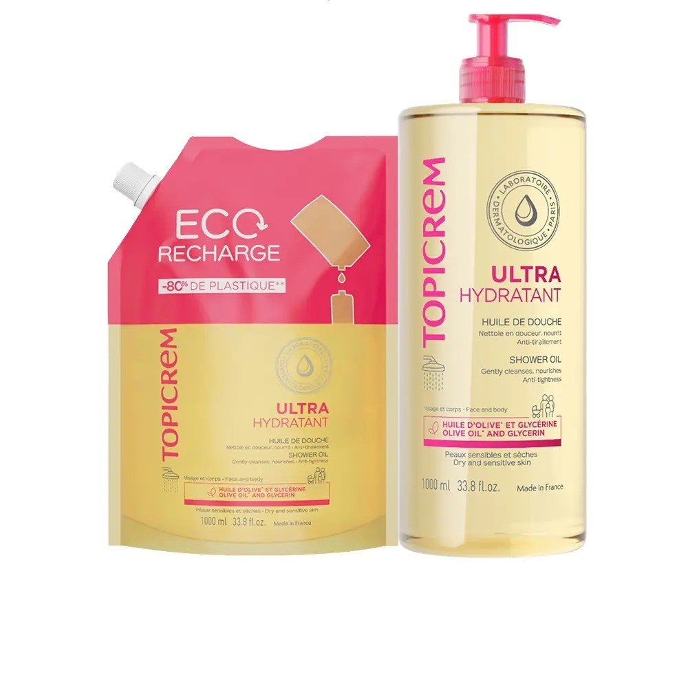 Topicrem UH Aceite de Ducha Dosificador 2 ud 1000ml-1