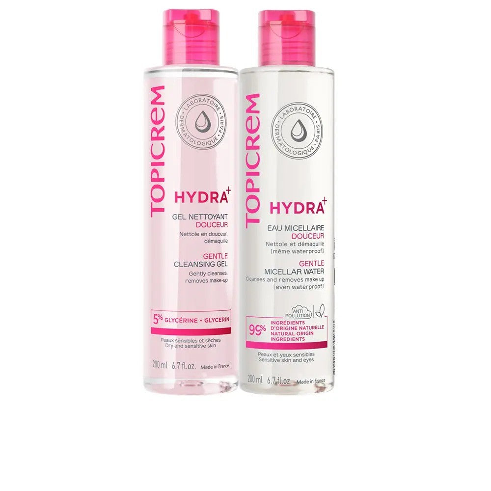 Topicrem Hydra+ Rutina Facial Gel Limpiador y Agua Micelar 2 Piezas 200ml-1
