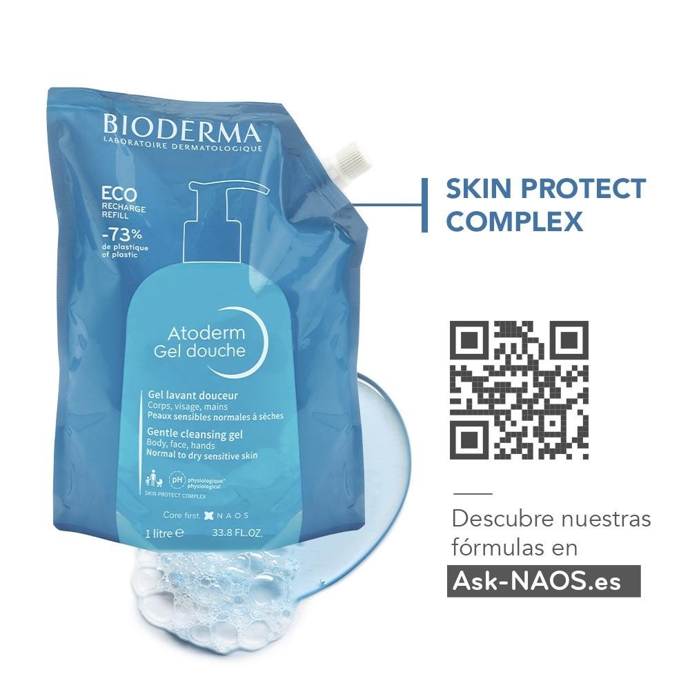 Bioderma Atoderm Gel Douche Eco-Refill 1L-7