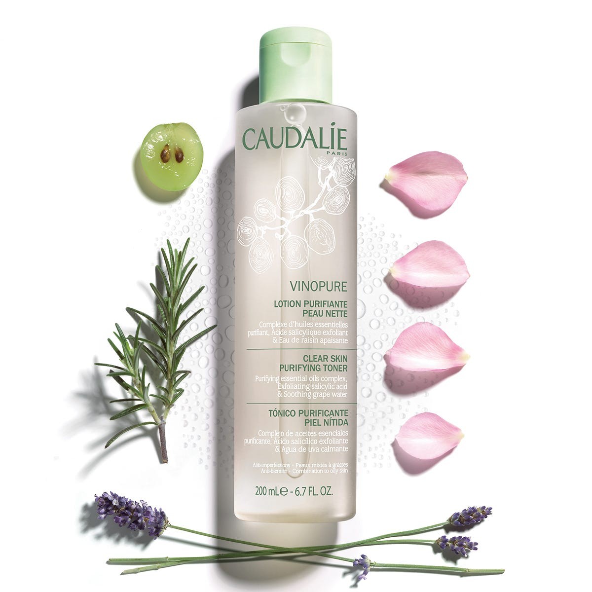 CAUDALIE Vinopure Tónico Purificante Piel Nítida 200ml-6
