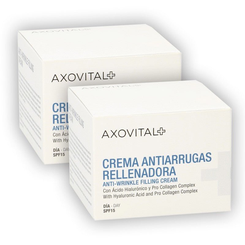 AXOVITAL Duplo Crema Antiarrugas Rellenadora Día Spf15 (2x50ml)-1