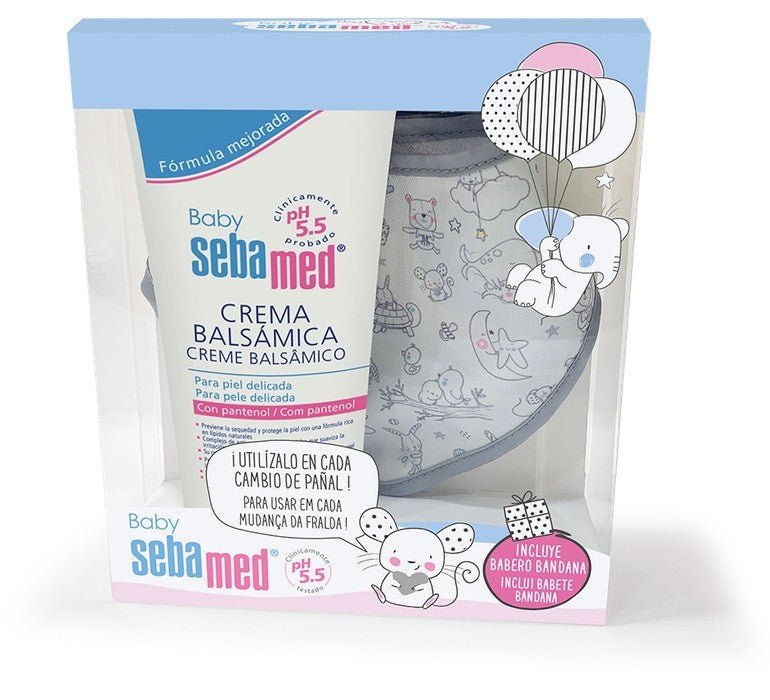 SEBAMED Baby Crema Balsamica 300ml + REGALO Babero Bandana-1