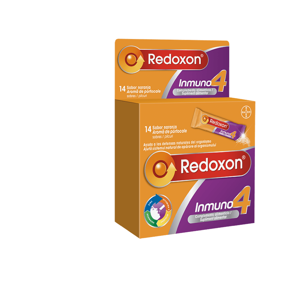 REDOXON Inmuno 4 Duplo Vitaminas Defensas Naturales 2x14 Sobres-8