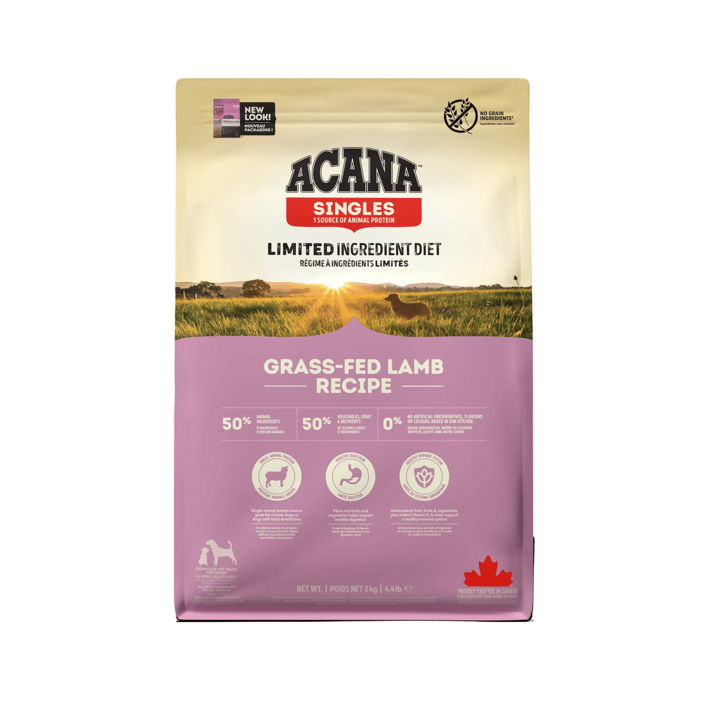 Acana Grass-Fed Lamb Ração Seca Cão – 2 kg