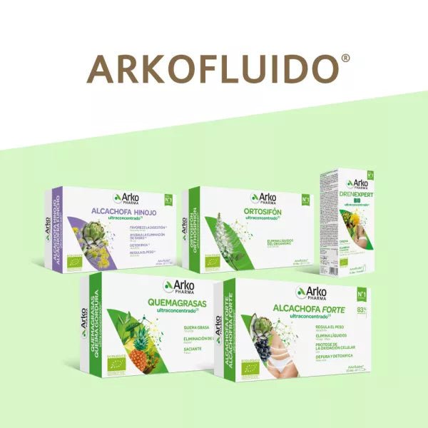 ARKOPHARMA Arkofluido Alcachofa Forte 20 Ampollas + Botella de Regalo