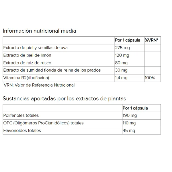 ARKOPHARMA Venoforte Piernas Ligeras 30 cápsulas