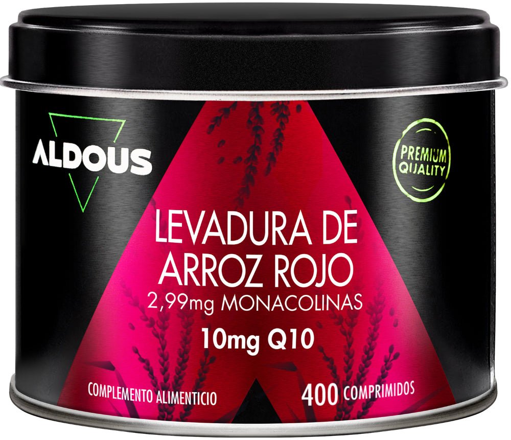 Aldous Bio Levadura de Arroz Rojo con Coenzima Q10 400 Comprimidos
