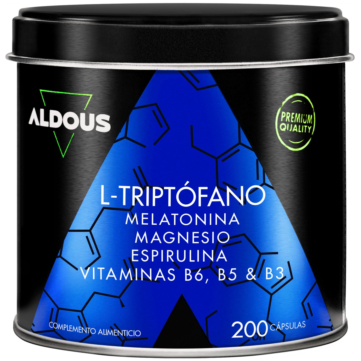 Aldous Triptofano con Melatonina, Magnesio, Spirulina e Vitamine 200 Capsule