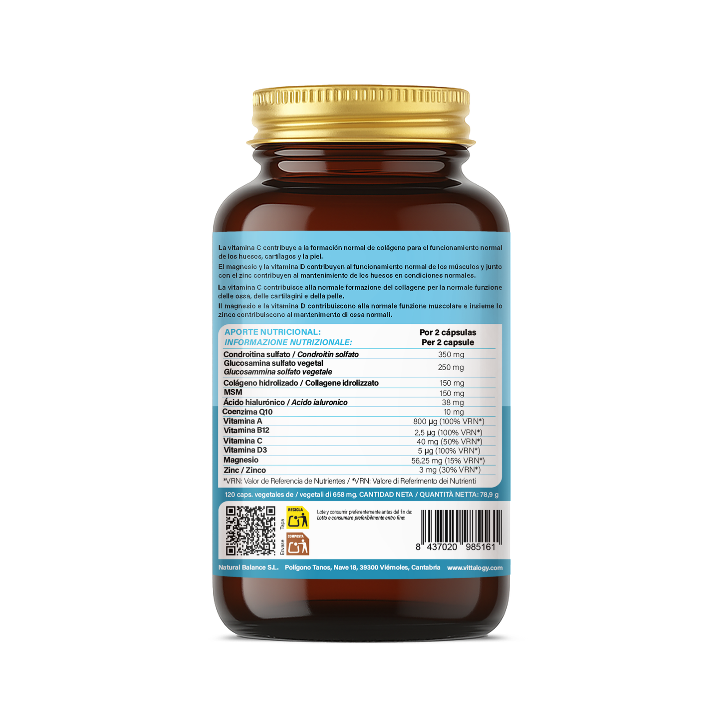 Vittalogy Collagen Complex 120 Comprimidos_?GPSR