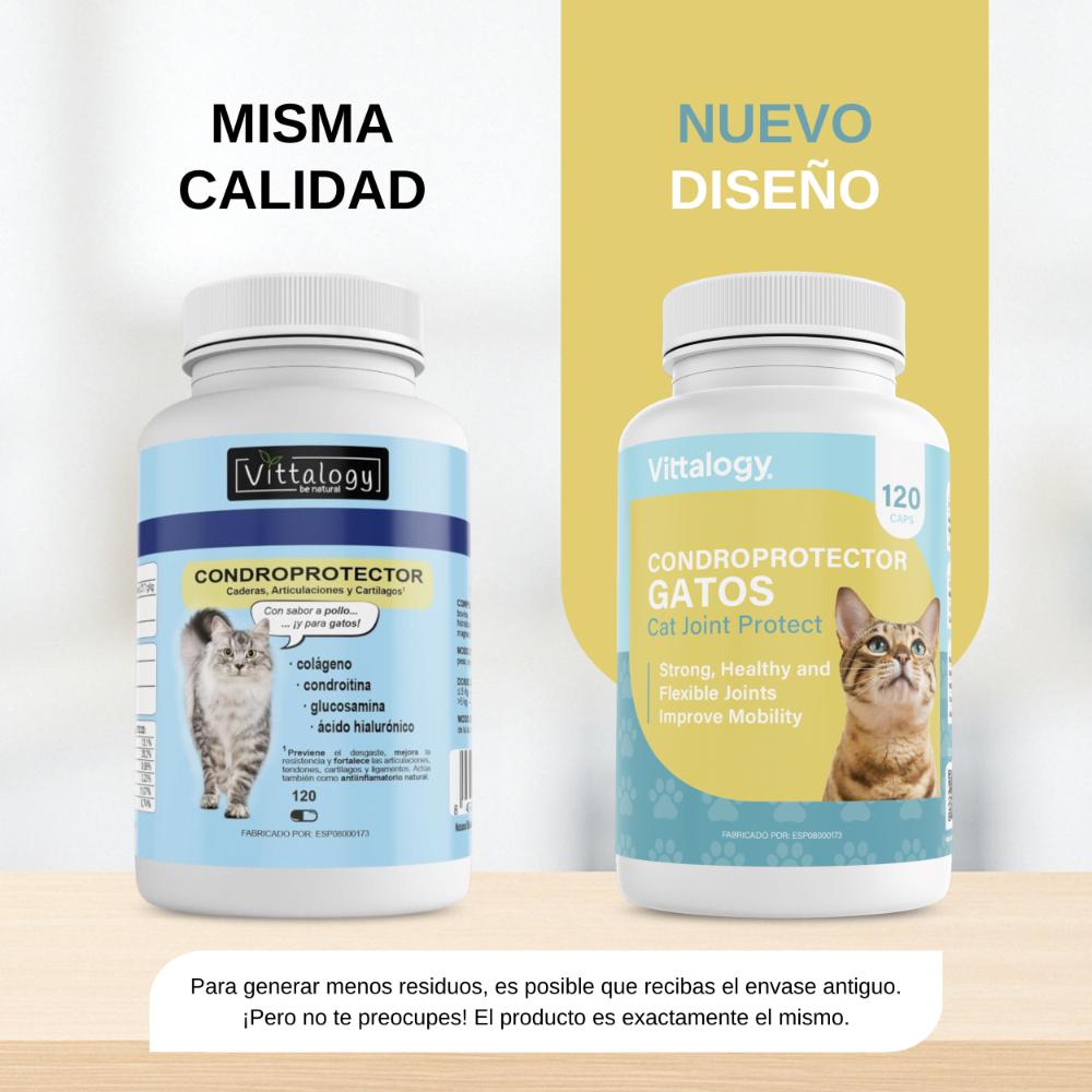 Vittalogy Condroprotector para Gatos 120 Cápsulas-4