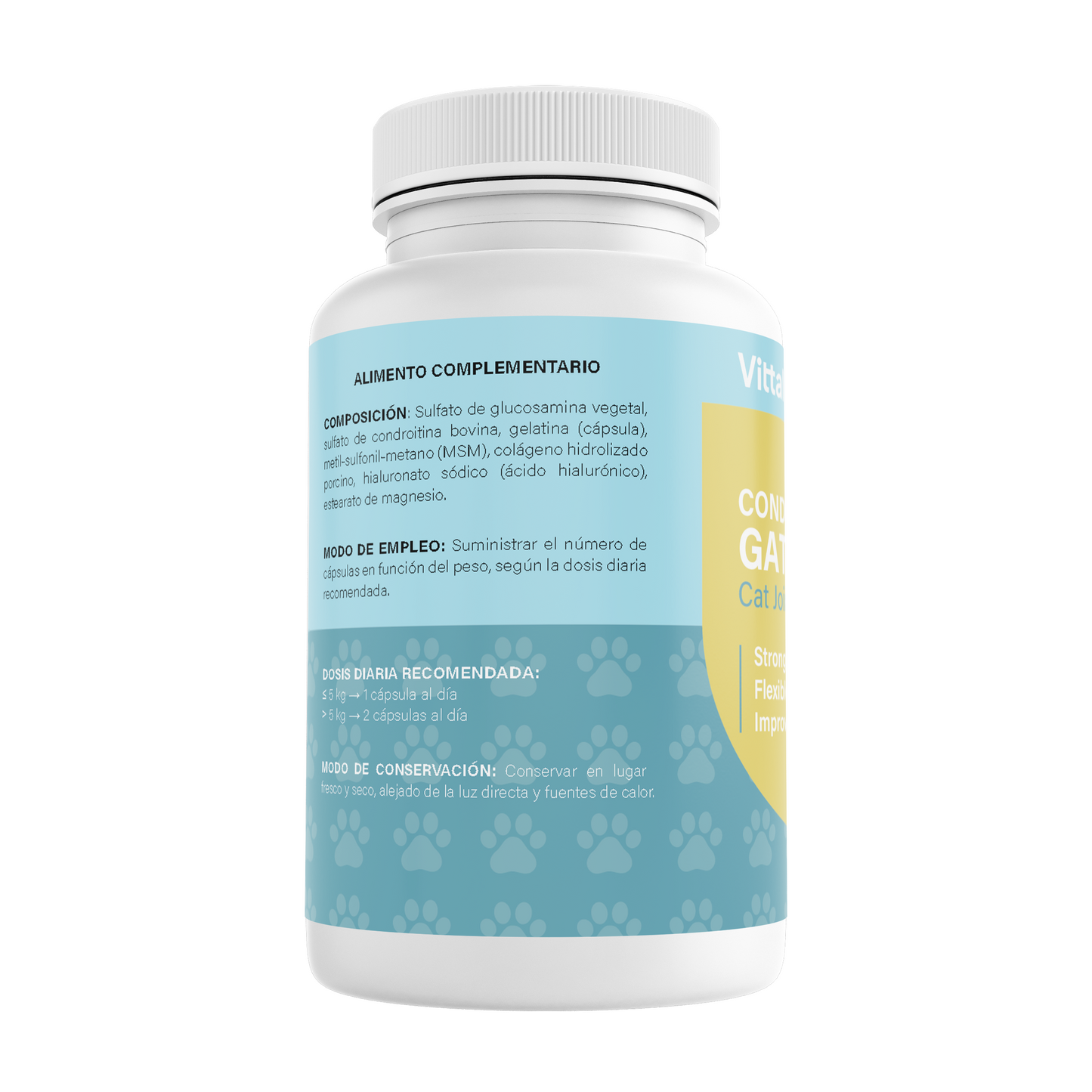 Vittalogy Condroprotector para Gatos 120 Cápsulas_?GPSR