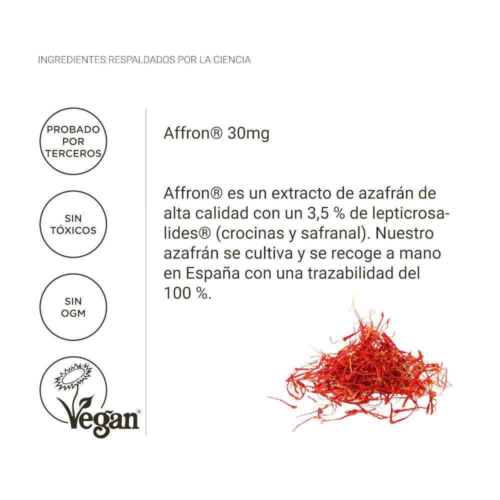 Nullure Azafrán Español Affron Estado de Ánimo 120 Cápsulas