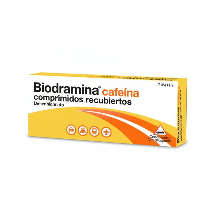 Biodramina Cafeina 4 Comprimidos Recubiertos