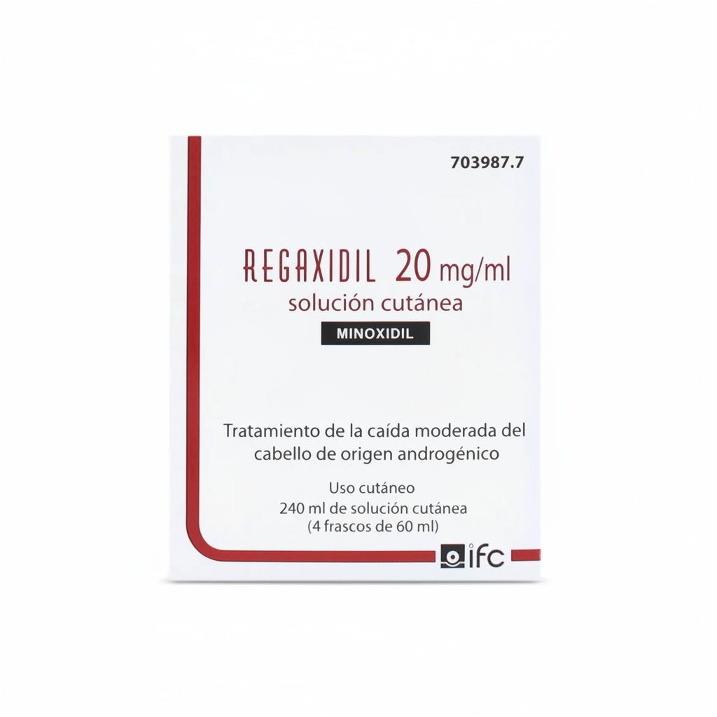 Regaxidil 20 mg/ml Solución Cutanea 4 Frascos 60 ml