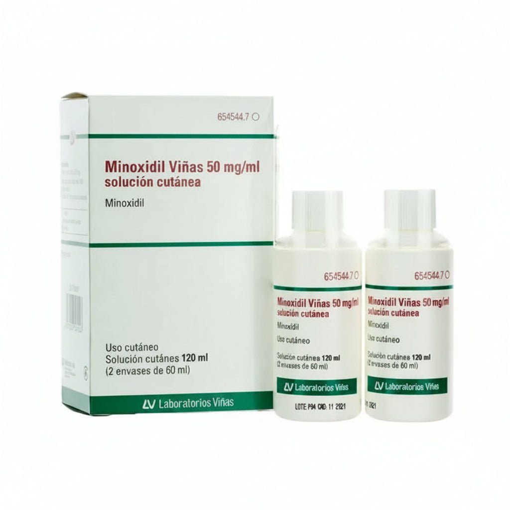 Minoxidil Viñas 50 mg/ml Solución Cutanea 2 Frascos 60 ml