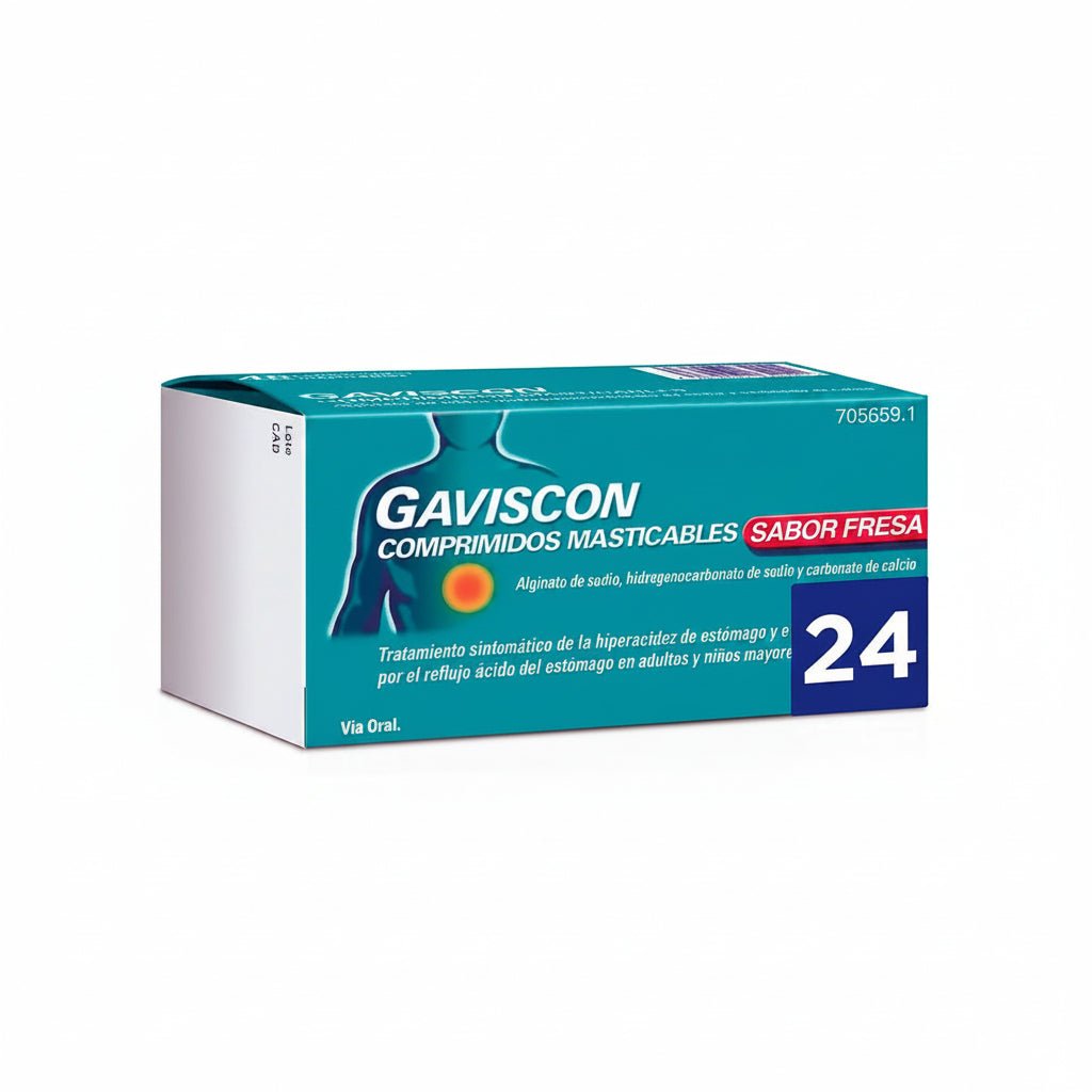Gaviscon Chewable Tablets for Heartburn Relief Strawberry Flavour 24