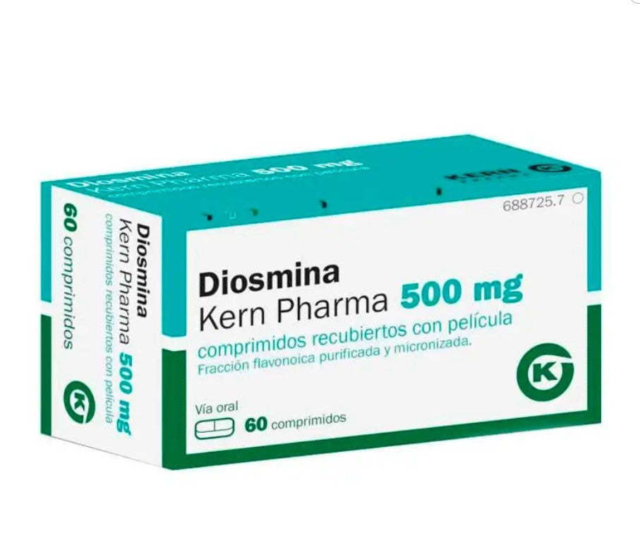 Diosmina Kern Pharma 500 mg 60 Comprimidos Recubiertos