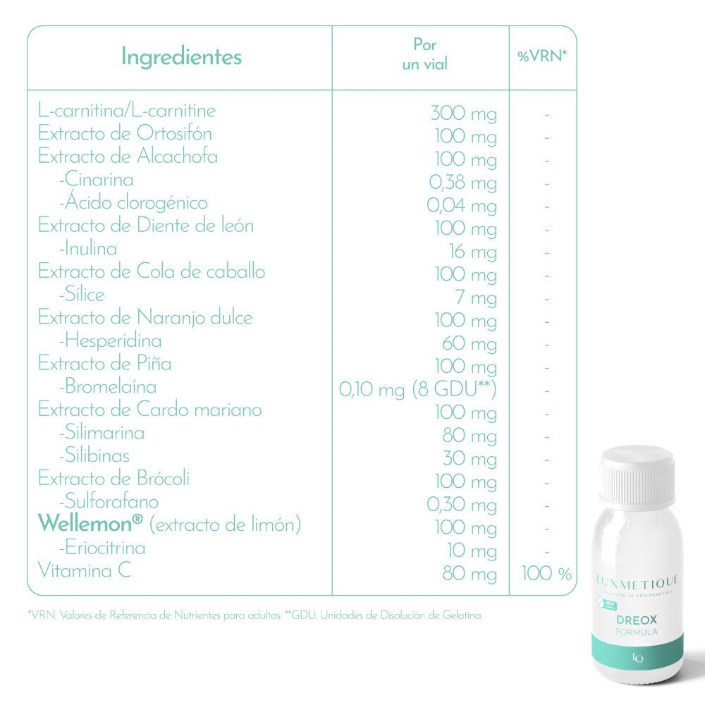 Luxmetique Dreox Formula Detox 15 Ampullen x 30 ml