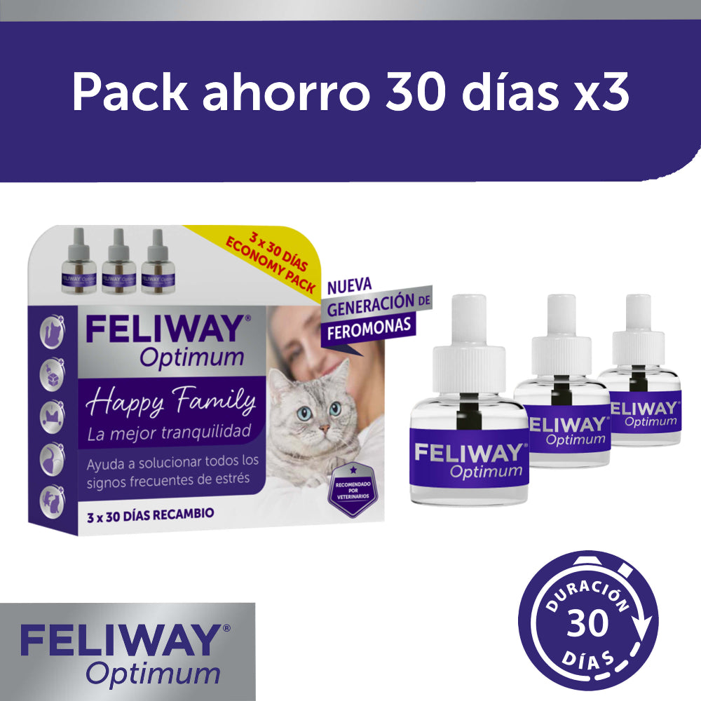 Feliway Optimum Recarga 3 uds