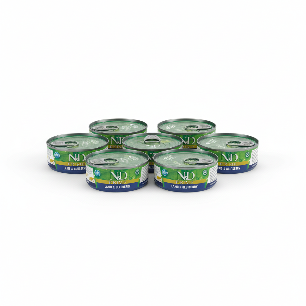 Farmina N&D Prime Lamm & Heidelbeeren Nassfutter für erwachsene Katzen 420g